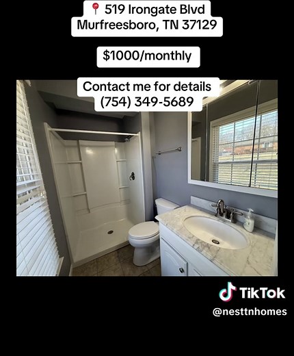 Spacious 4 Bedroom Home for Rent in Murfreesboro