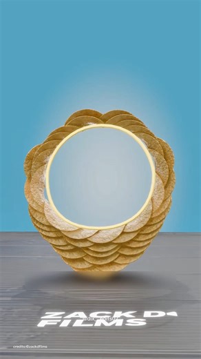 Pringles Se Perfect Circle! 😱 Stack Karo Aur Gol Banao #facts #shorts #3danimation