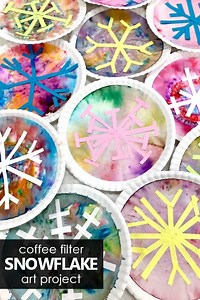 Coffee Filter Snowflake Art - Fantastic Fun & Learning