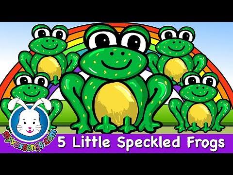 🐸 Five Little Speckled Frogs | Counting Song for Toddlers | Nursery Rhymes by VoxKids (MyVoxSongs)