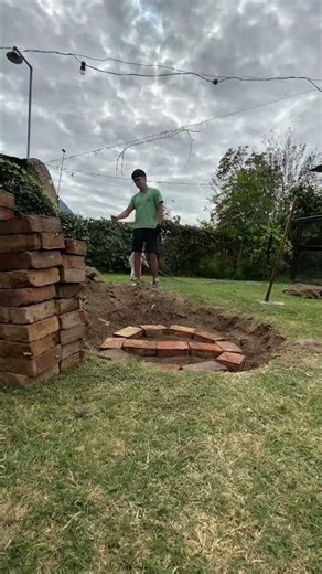 Creando mi fogonero en el jardin parte 1 #fogonero #parte1 #jardin #construccion #hechoamano