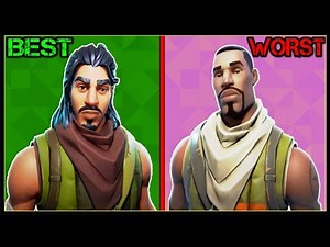 RANKING EVERY DEFAULT SKIN FROM WORST TO BEST! (Fortnite Battle Royale!)