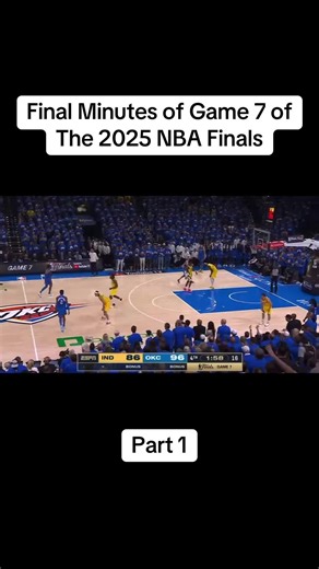 Final Minutes of Game 7: 2025 NBA Finals Showdown