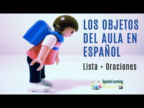 Los Objetos del Aula en Español: Lista + Oraciones