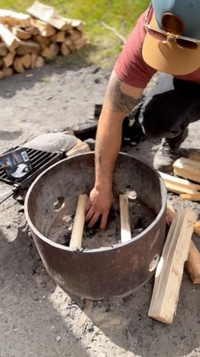 Using the @gofireproducts fire starter to get the fire going! These fire starting packs work great for getting a good fire going, and are light weight enough that they are great for backpacking. Will definitely be using them again. Available at Costco | Nature Daddy