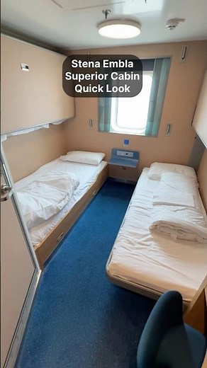 Superior Cabin on Stena Embla - spacious, comfy & perfect for 2 on our Birkenhead–Belfast trip!