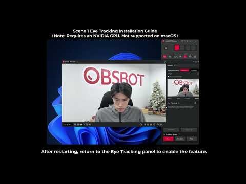 OBSBOT Tiny 3 Demo Video Eye Tracking