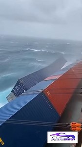 Ultra-realistic footage of a cargo ship battling a violent storm as containers shift and fall overboard. Waves crash, wind drives spray, and metal creaks under stress. Tense, raw, and fully grounded in real-world physics with no CGI or cinematic exaggeration. | Justinthelightguy