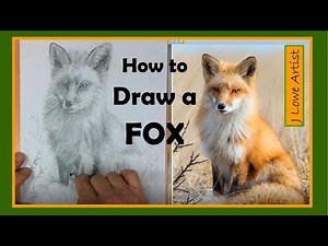 HOW TO DRAW A FOX EASY STEP BY STEP FOR BEGINNERS: Graphite Drawing Tutorial for Beginners