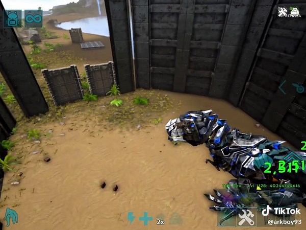 Tek vs Alpha Rex Battle in ARK: Ultimate Survivor