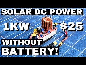 Can We Harness Solar DC Power Without Batteries?🤔☀️