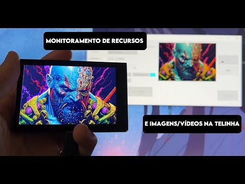 Telinhas para monitoramento de recursos! Turzx | Turing Smart Screen