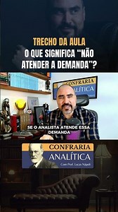 Why doesn't the analyst "meet the demand"? #psychoanalysis #psychology #psychoanalyst #freud #lacan