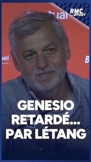 6.5K views | Arrivé en retard en conférence de presse, Bruno Genesio envoie une petite pique à Olivier Létang | Yahoo Sport France | Facebook
