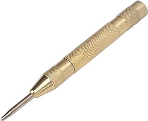 Jiawu Metal Punch, Window Breaker Tension Automatic Center Punch for Steel Plate Positioning for Wall Positioning for PVC Plastic Positioning