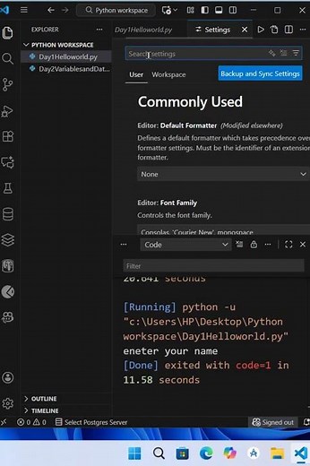 Fix Terminal not working in VS Code