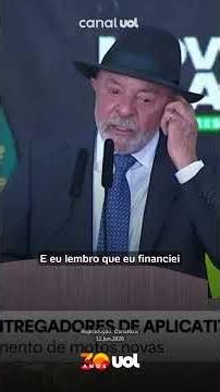 Lula announces credit for app workers to buy new motorcycles starting in July