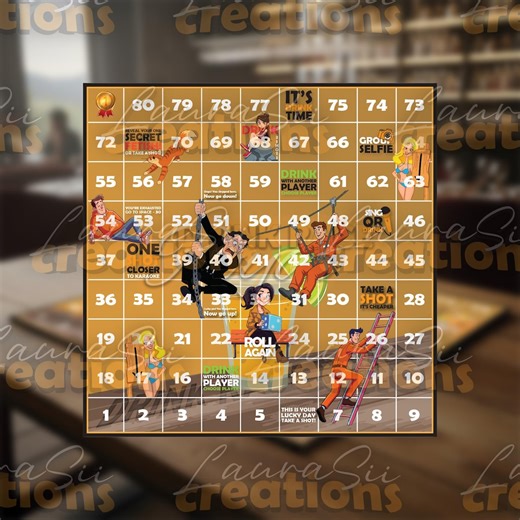 Adult Drinking Board Game, Fun Party Game (PDF Pattern) - Etsy Canada