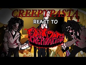 Creepypasta React To Friday Night Funkin VS Trepidation 1.5 // Jeff The Killer & Slenderman // GCRV