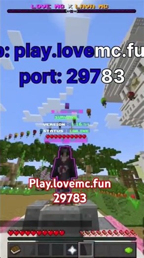 minecraft lovemc server best public server join now #minecraft #gameplay