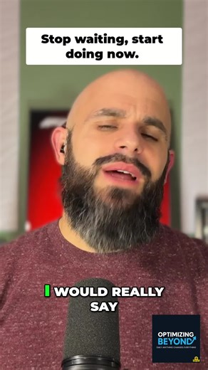 High expectations holding you back? Your pursuit of excellence is costing you time and impact. What's the cost of waiting? Visit optimizingbeyond.com for the full episode. #OptimizingBeyond #OptimizingBeyondPodcast #MindsetShift #Growth #Discipline #Identity