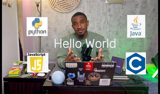 Tout développeur connaît ce rituel sacré : écrire "Hello World". 🌍 Mais entre taper une ligne en Python et compiler du C, il y a un monde de différence. C'est la différence entre la facilité et la rigueur. #IA #vincetokanou #moufarma #programmation | Jèphté Vince Tokanou