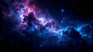 Beautiful Nebula In Space 4k Background