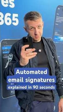 Automated email signatures explained in 90 seconds
