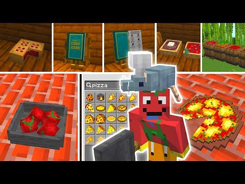 los mejores addons de comida para Minecraft bedrock 1.20+ (Minecraft pe) gastronomía
