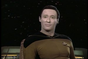 Starfleet Records. Jean Luc Picard. Captain of the USS Enterprise NCC-1701-D. Gravesworld. Stardate: 42437.5-42437.7 (2365) Picard orders Data to come with him, and after they have left, Troi comments that she felt intense burning jealousy emanating from Data. In the ready room, Picard comments that something is clearly wrong with Data, despite Data protesting that he is "healthy as a Rigellian ox", and orders him to carry out a self-diagnostic. Data says the diagnostic shows he is fine, but Pic