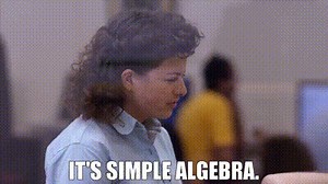 It's simple algebra.