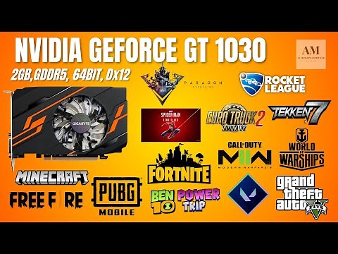 GIGABYTE NVIDIA GEFORCE GT 1030 [ 2GB, GDDR5, 64BIT, DX12 ] [ GAMEPLAY 2023, BENCHMARK ]