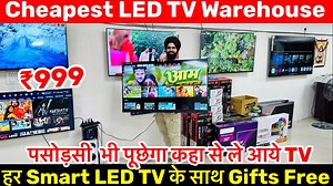 9K views · 255 reactions | Cheapest Smart LED TV Warehouse|Smart Glass IPS Panel With 1 Years Warranty| Cheapest LED TV Market | Ankit Vlogs- Wholesale Market Vlogs | Facebook
