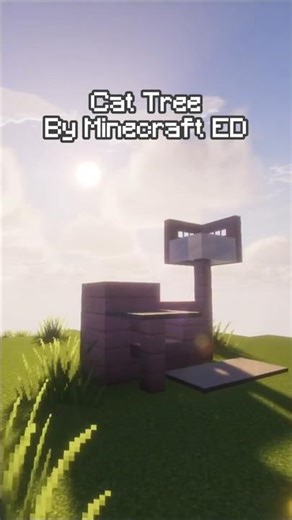 Minecraft Tutorial | Cat Tree | Ep 7 #minecraft #minecraftbuilding #viral