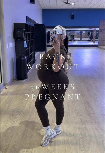 Safe Back Workout for Pregnancy: 36 Weeks Pregnant