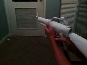 Full Auto Paper Gun that Shoots with a Trigger! Without Blowing (Hard)