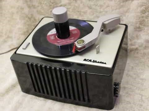 FULLY RESTORED HARD TO FIND 1955 RCA 45 RPM MODEL 6EY1 RECORD PLAYER