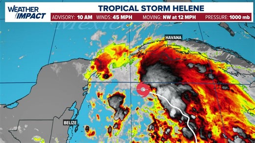 Tropical Storm Helene expected to become major Cat. 3 storm, NHC says | Here's what should keep it away from Texas