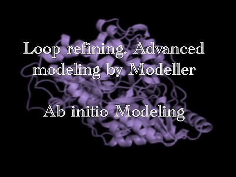 Loop refining. Ab initio modeling. Advanced modeling by Modeller