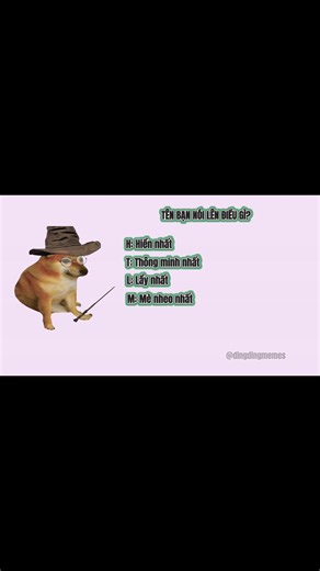 Ding Ding memes: tên của bạn nói lên điều gì? | Ding Ding TV
