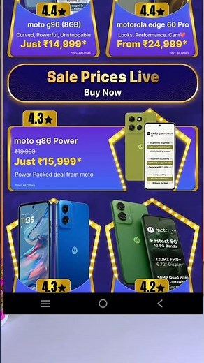 🔥All Motorola smartphone deals reveal Flipkart big billion Day Sale price