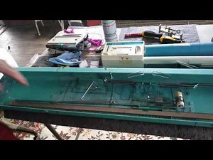 packing and unpacking a vintage brother knitting machine