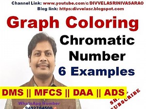 Graph Coloring || Chromatic Number || Graph Coloring Problem || Discrete Mathematics || MFCS || DAA