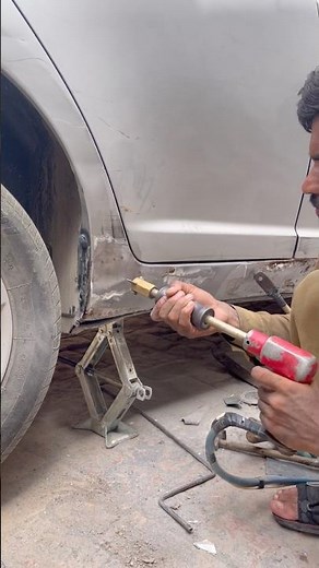 I Built This Dent Repair Tool at Home and It Actually Works DIY Car Body Repair #automobile #short