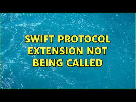 Swift protocol extension not being called (2 Solutions!!)