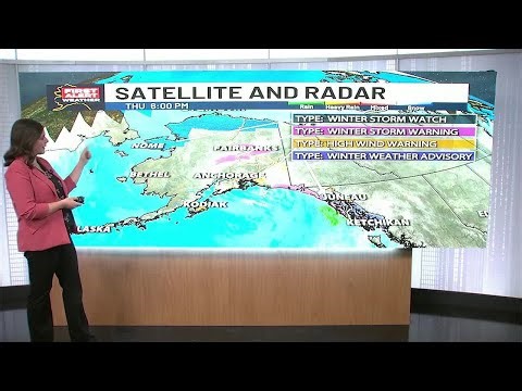 Heavy snow and high winds hit Alaska with back to back storms
