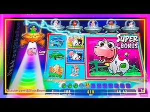 SUPER BONUS LIVE! on INVADERS ATTACK AGAIN FROM THE PLANET MOOLAH - NEW CASINO SLOTS