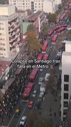 Colapso en Santiago tras falla en el Metro 🚇