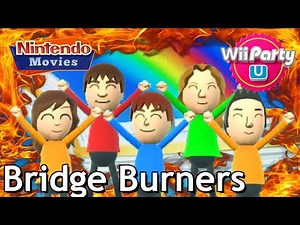 Wii Party U - Bridge Burners Compilation (5 Players, Hard, Maurits, Rik, Myrte, Danique and Leon)