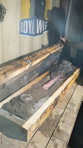 Nordic Gold staff part one. #trashtotreasure #nordicgold #metalcasting #diy #foundry